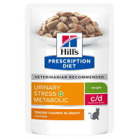 HILLS PD Feline C/D Urinary Stress + Metabolic Saszetka (Kot) 12 x 85g