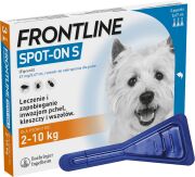 MERIAL Frontline Spot On dla psów S (2-10 kg) 3 pipety