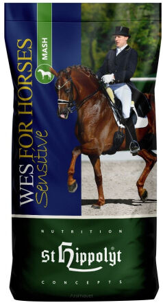 ST. HIPPOLYT WES Sensitive Mash – bezzbożowy, niskoskrobiowy i niskocukrowy  mesz dla koni 15kg