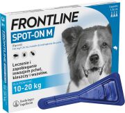 MERIAL Frontline Spot On dla psów M (10-20 kg) 3 pipety