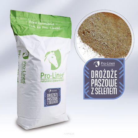 PRO-LINEN Drożdże paszowe z selenem dla koni 20 kg
