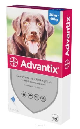 BAYER Advantix Spot-on pies 1 x 4,0 ml