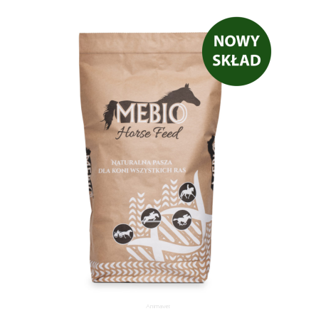 MEBIO Krauter Pellet – naturalna ziołowo-białkowa pasza dla koni 20 kg