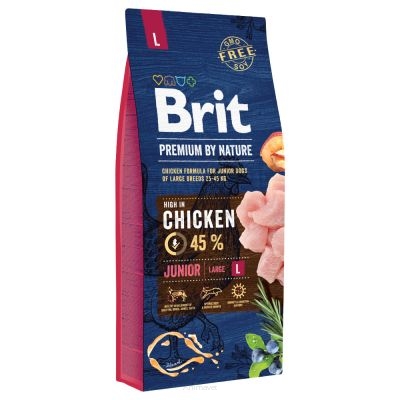 BRIT Premium By Nature Dog Junior L (Large) 15 kg