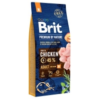 BRIT Premium By Nature Dog Adult M (Medium) 15 kg
