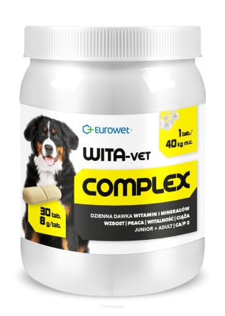 EUROWET Wita-Vet Complex Ca/P=2 8 g 30 tabletek pies