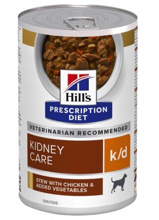 HILLS PD Canine K/D Kidney Care Puszka (Pies) kurczak z warzywami 354 g