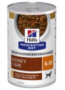 HILLS PD Canine K/D Kidney Care Puszka (Pies) kurczak z warzywami 354 g
