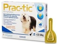 NOVARTIS Prac-Tic Spot-on 625 mg dla psa 22-50 kg 3 pipety