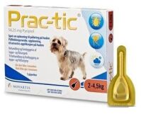 NOVARTIS Prac-Tic Spot-on 56,25 mg dla psa 2-4,5 kg  3 pipety