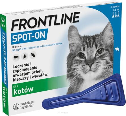 MERIAL Frontline Spot On Kot 0,5 ml 3 pipety