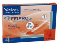 VIRBAC Effipro Spot on Pies S 4 pipety 0,67 ml