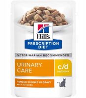 HILLS PD Feline C/D Urinary Care Saszetka (Kot) kurczak 12 x 85g