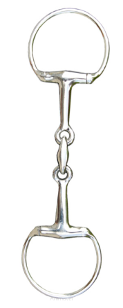 HKM Wędzidło oliwkowe 2x łamane - stal szlachetna 18 mm