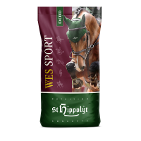 ST. HIPPOLYT WES sport exceed – bezzbożowa pasza energetyczna dla koni 25 kg