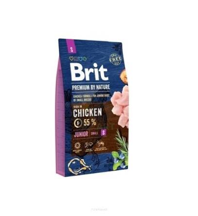 BRIT Premium By Nature Dog Junior S (Small) 8 kg