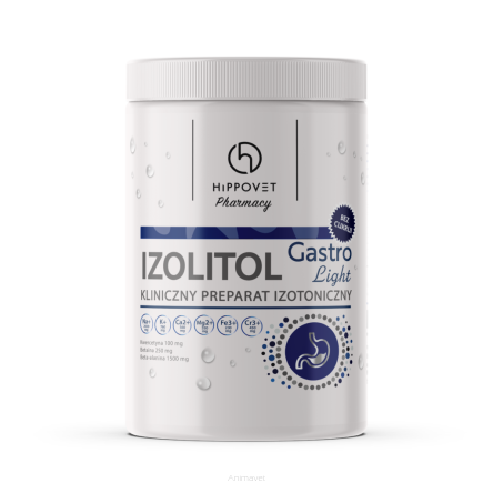 HIPPOVET Pharmacy Izolitol Gastro Light- elektrolity dla koni wrzodowych 1 kg