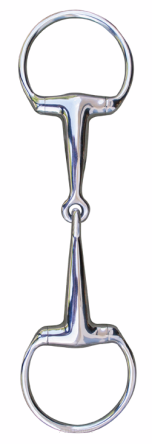 HKM Wędzidło oliwkowe 1x łamane pełne stal szlachetna 20 mm