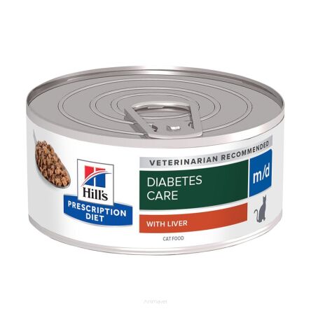 HILLS PD Feline M/D Diabetes Weight Management Puszka (Kot) 6 x 156g
